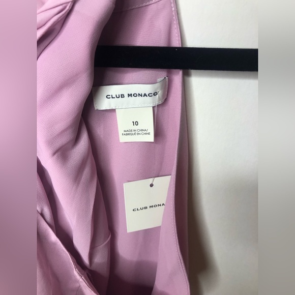 Club Monaco Light Pink Sleeveless Cross Over Top Size 10 - Picture 6 of 6